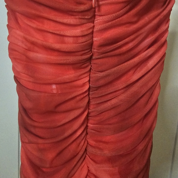 Zara Ruched Tulle Corset Style Dress - Picture 4 of 6